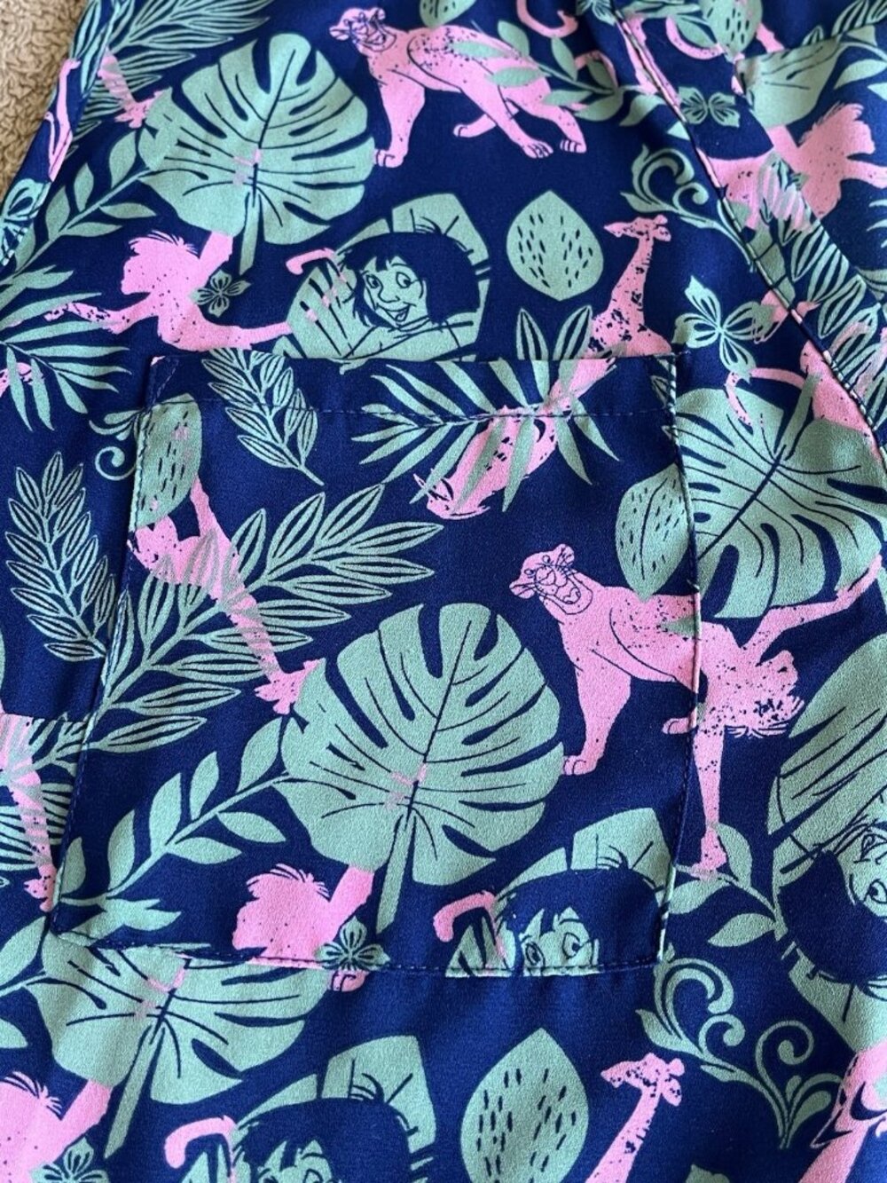 Disney Jungle Book Torrid Size 2 Hi Lo Button Front Georgette Blouse Top - Picture 15 of 16